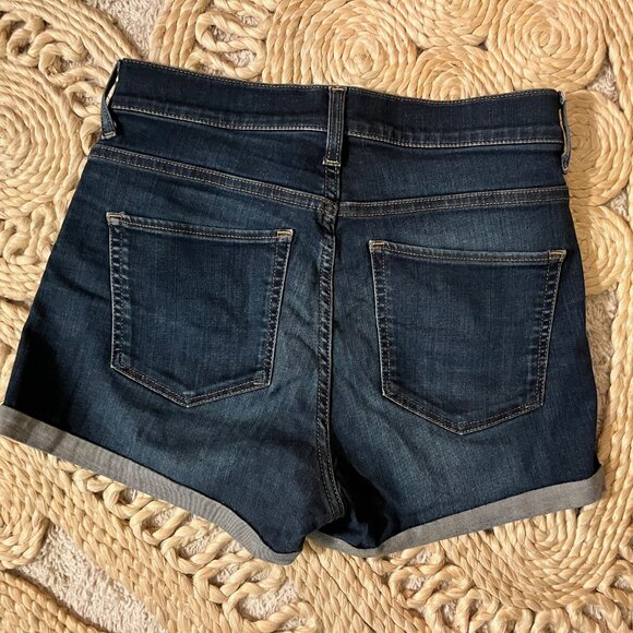 Express High Waisted Cuffed Denim Shorts - Picture 4 of 4